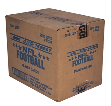 1990 Score Football Series 2 Unopened 20 Box/36 Pack Case